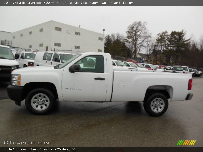 Summit White / Dark Titanium 2013 Chevrolet Silverado 1500 Work Truck Regular Cab