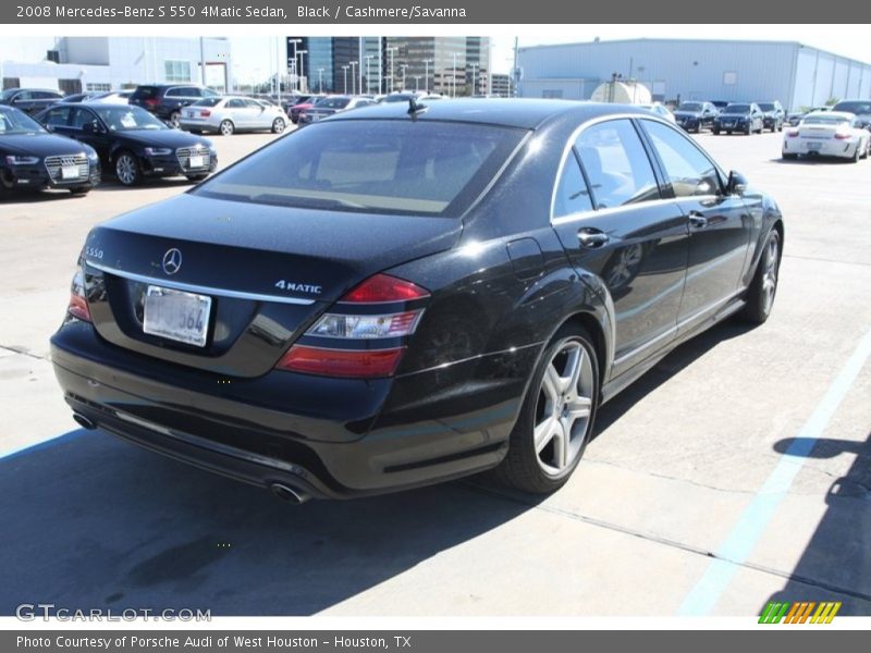 Black / Cashmere/Savanna 2008 Mercedes-Benz S 550 4Matic Sedan