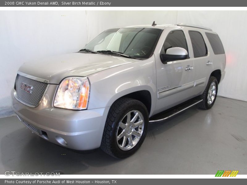 Silver Birch Metallic / Ebony 2008 GMC Yukon Denali AWD