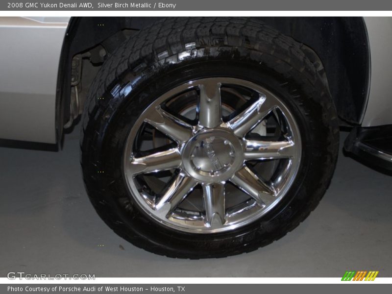 Silver Birch Metallic / Ebony 2008 GMC Yukon Denali AWD