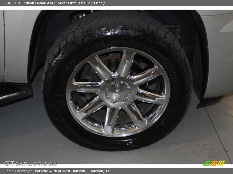 Silver Birch Metallic / Ebony 2008 GMC Yukon Denali AWD