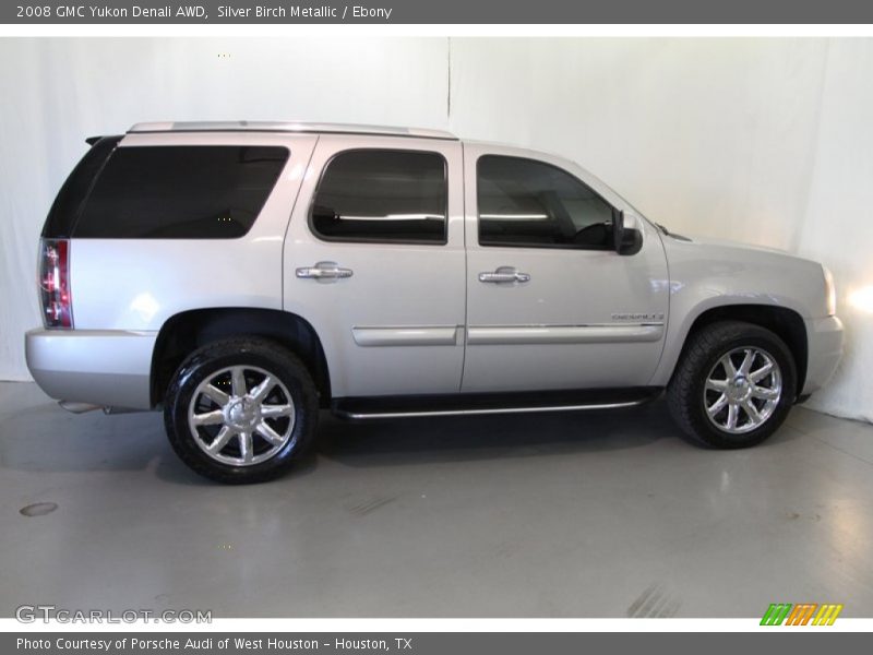 Silver Birch Metallic / Ebony 2008 GMC Yukon Denali AWD