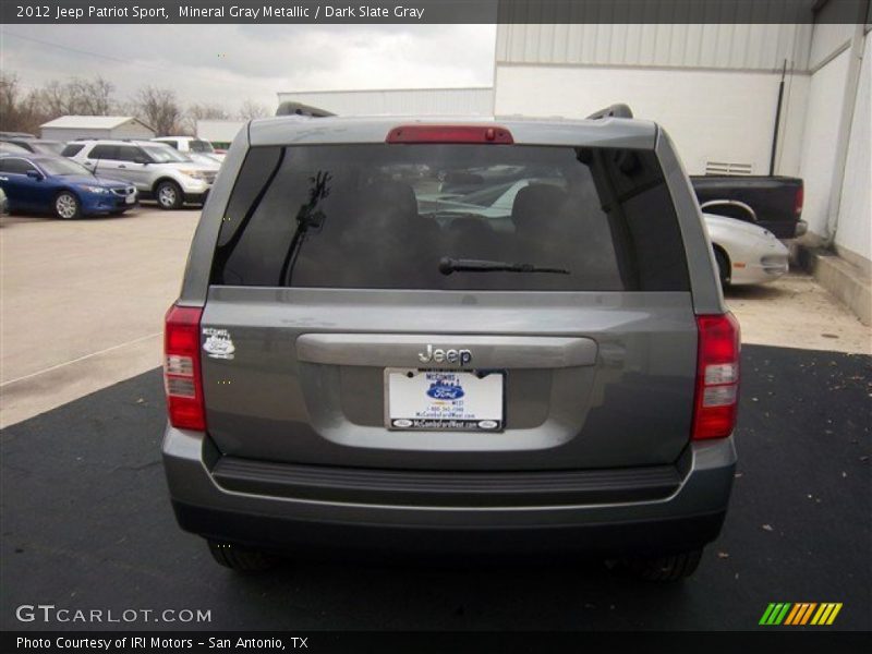 Mineral Gray Metallic / Dark Slate Gray 2012 Jeep Patriot Sport