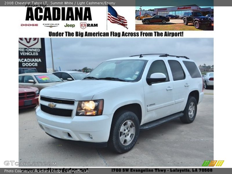 Summit White / Light Cashmere/Ebony 2008 Chevrolet Tahoe LT