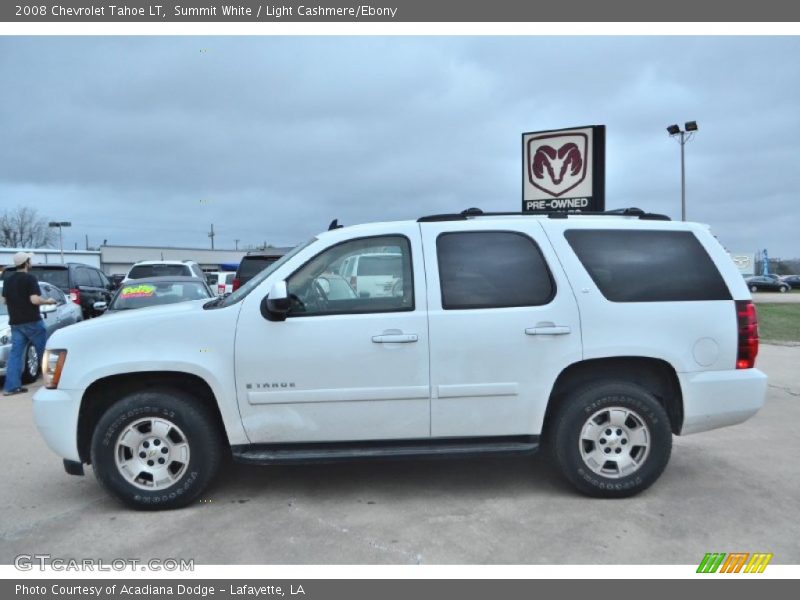 Summit White / Light Cashmere/Ebony 2008 Chevrolet Tahoe LT