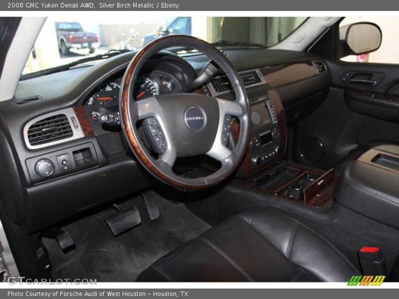 Silver Birch Metallic / Ebony 2008 GMC Yukon Denali AWD