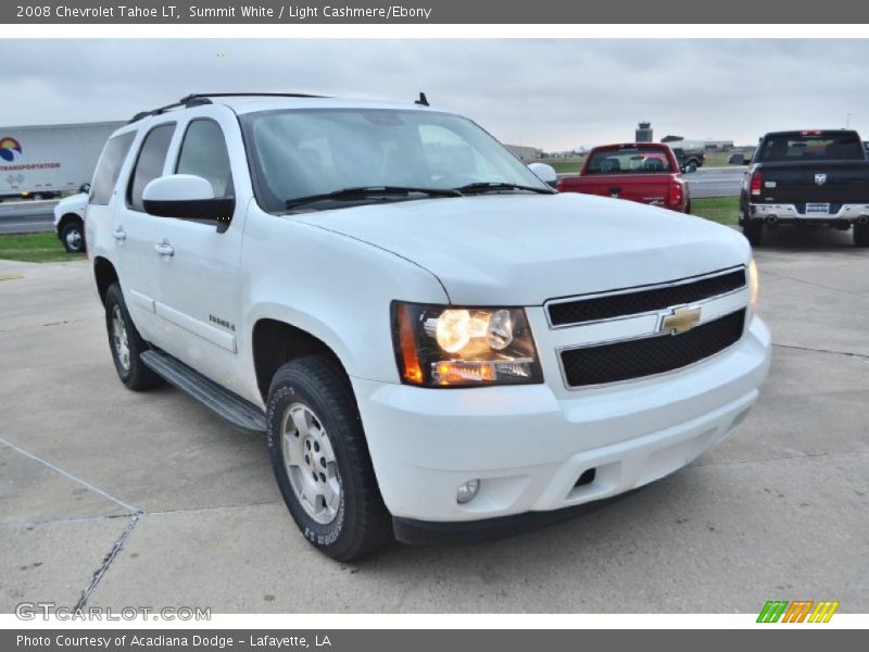 Summit White / Light Cashmere/Ebony 2008 Chevrolet Tahoe LT