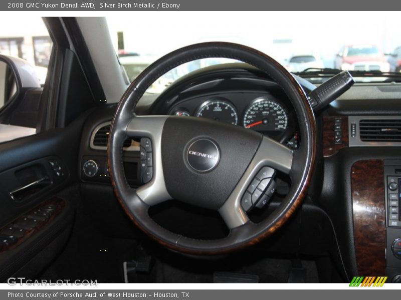 Silver Birch Metallic / Ebony 2008 GMC Yukon Denali AWD