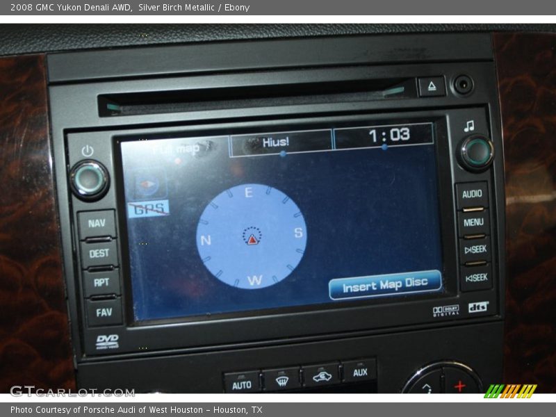 Silver Birch Metallic / Ebony 2008 GMC Yukon Denali AWD