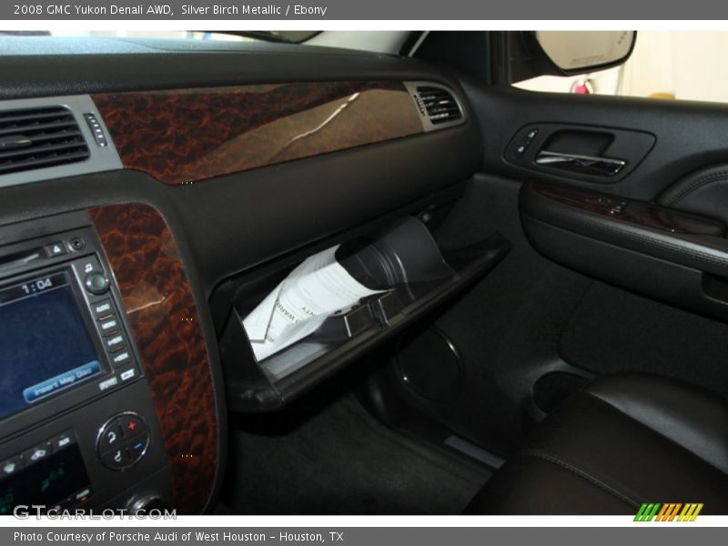 Silver Birch Metallic / Ebony 2008 GMC Yukon Denali AWD