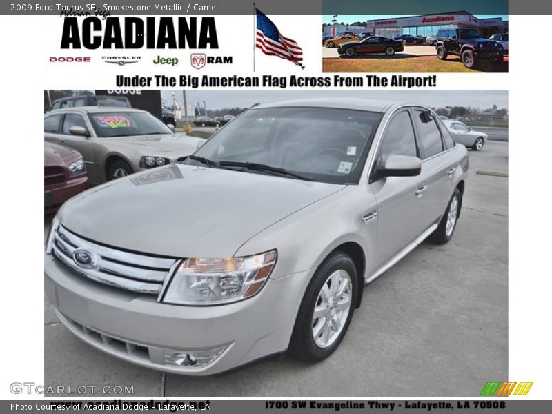 Smokestone Metallic / Camel 2009 Ford Taurus SE
