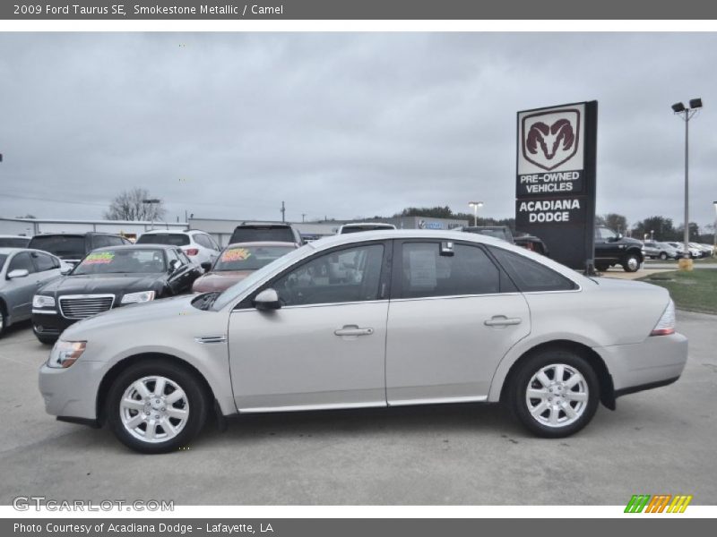 Smokestone Metallic / Camel 2009 Ford Taurus SE