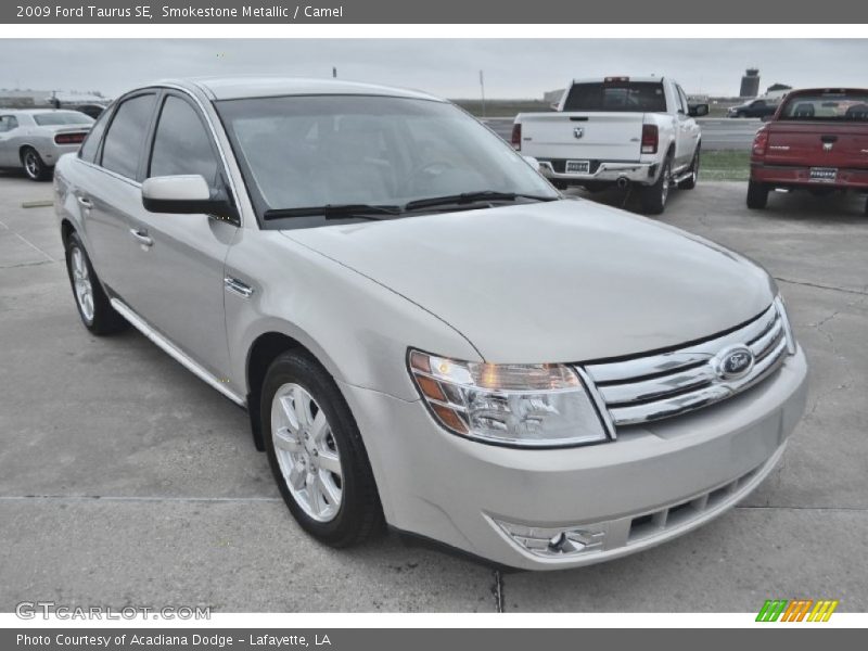 Smokestone Metallic / Camel 2009 Ford Taurus SE