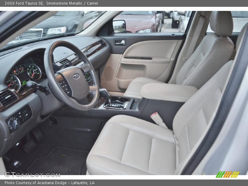 Smokestone Metallic / Camel 2009 Ford Taurus SE