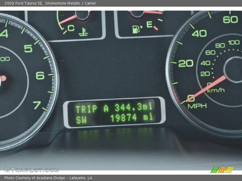 Smokestone Metallic / Camel 2009 Ford Taurus SE