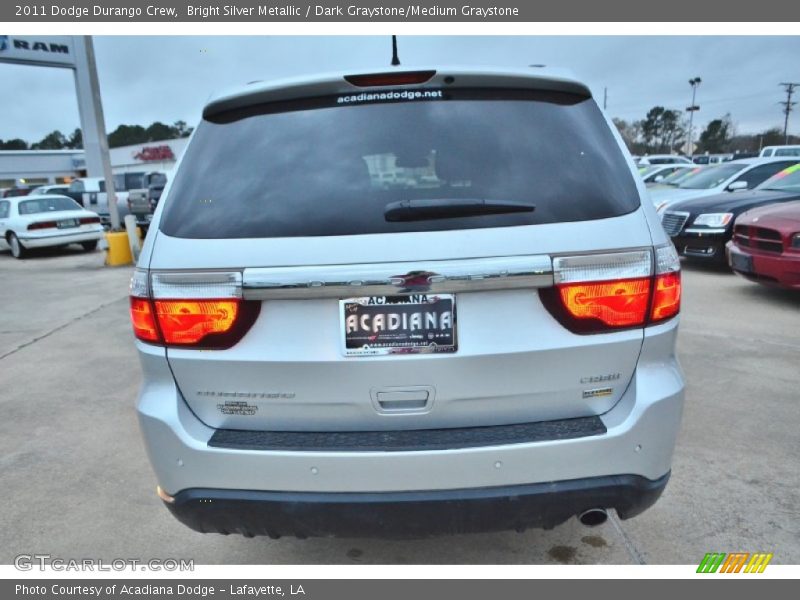 Bright Silver Metallic / Dark Graystone/Medium Graystone 2011 Dodge Durango Crew
