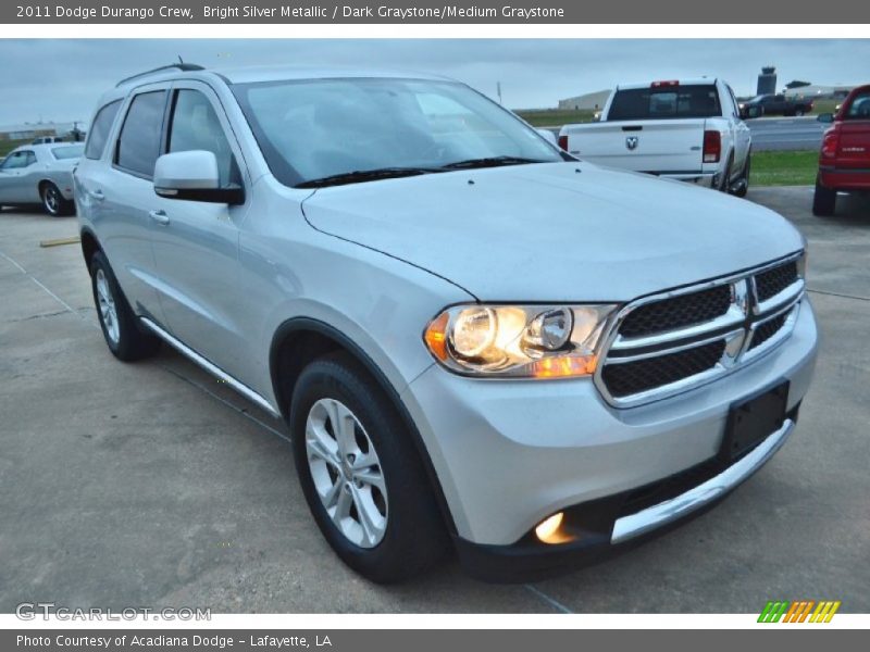 Bright Silver Metallic / Dark Graystone/Medium Graystone 2011 Dodge Durango Crew