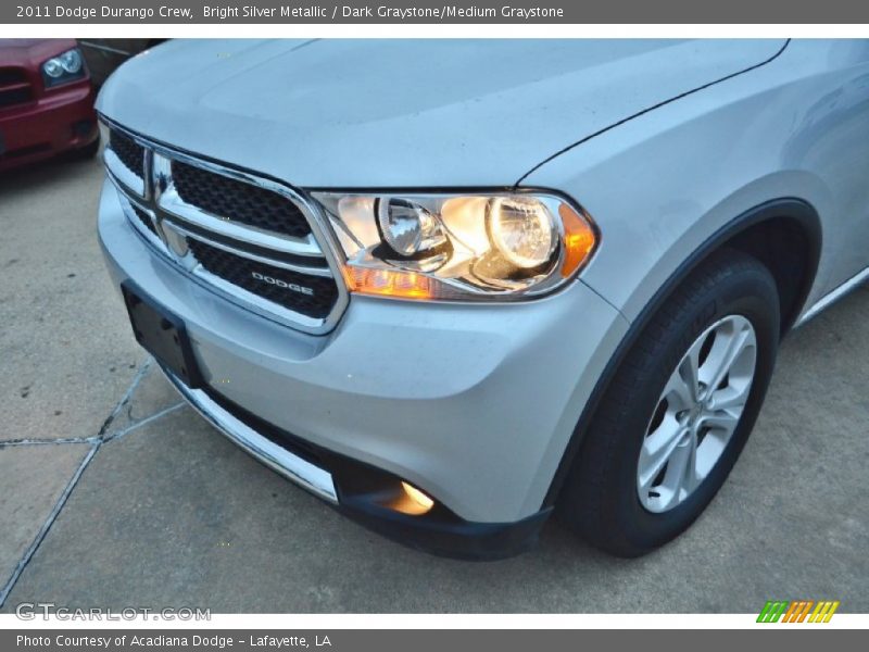 Bright Silver Metallic / Dark Graystone/Medium Graystone 2011 Dodge Durango Crew