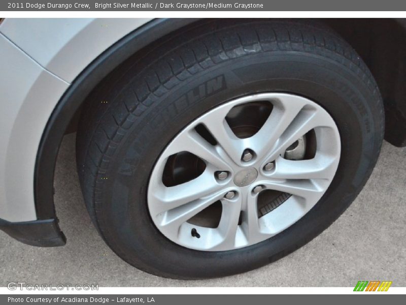 Bright Silver Metallic / Dark Graystone/Medium Graystone 2011 Dodge Durango Crew