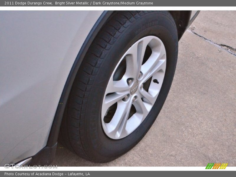 Bright Silver Metallic / Dark Graystone/Medium Graystone 2011 Dodge Durango Crew