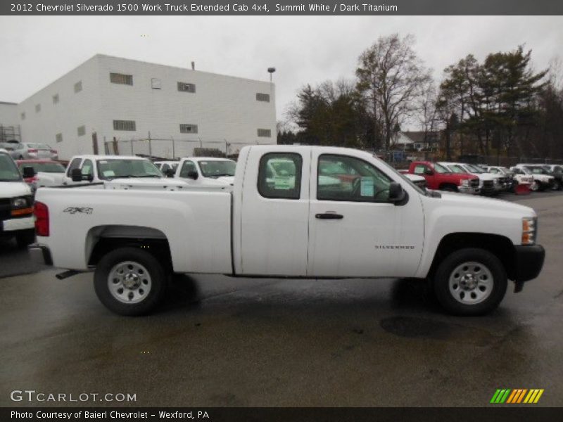 Summit White / Dark Titanium 2012 Chevrolet Silverado 1500 Work Truck Extended Cab 4x4