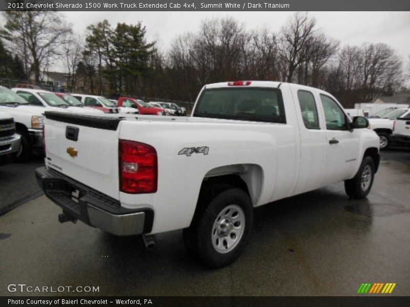 Summit White / Dark Titanium 2012 Chevrolet Silverado 1500 Work Truck Extended Cab 4x4