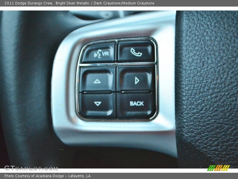 Bright Silver Metallic / Dark Graystone/Medium Graystone 2011 Dodge Durango Crew