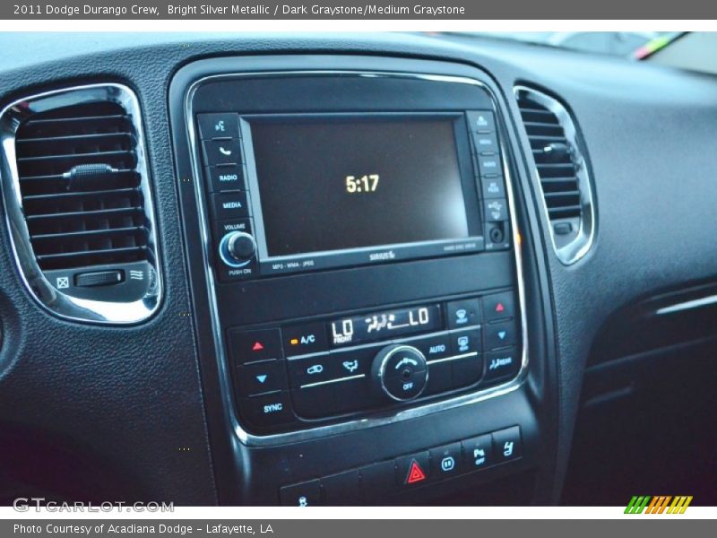 Bright Silver Metallic / Dark Graystone/Medium Graystone 2011 Dodge Durango Crew