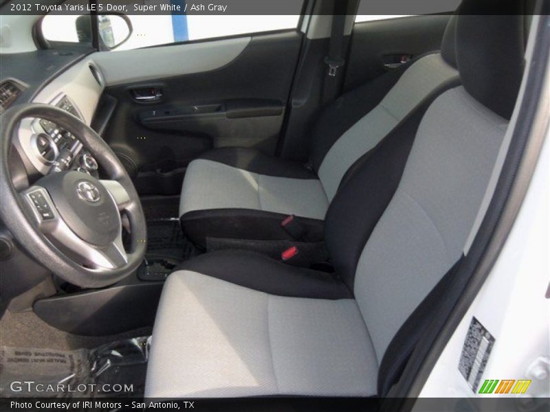 Super White / Ash Gray 2012 Toyota Yaris LE 5 Door