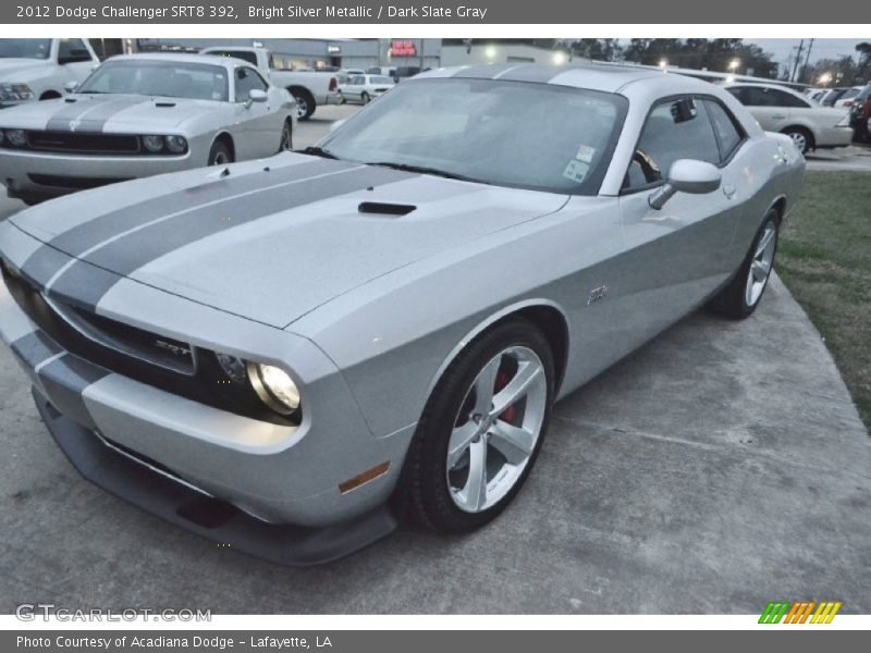 Bright Silver Metallic / Dark Slate Gray 2012 Dodge Challenger SRT8 392