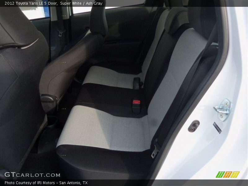 Super White / Ash Gray 2012 Toyota Yaris LE 5 Door