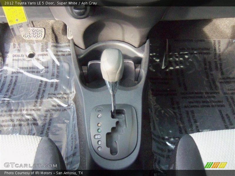 Super White / Ash Gray 2012 Toyota Yaris LE 5 Door