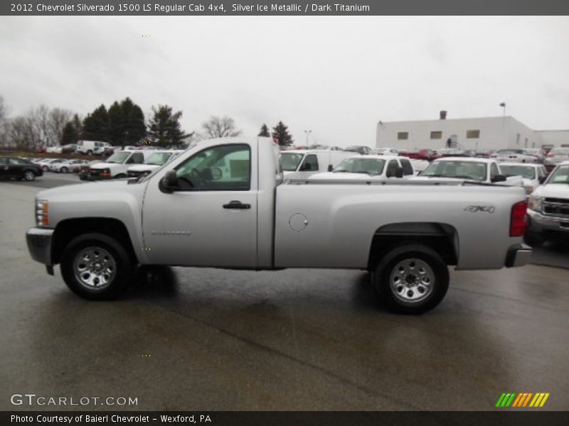 Silver Ice Metallic / Dark Titanium 2012 Chevrolet Silverado 1500 LS Regular Cab 4x4