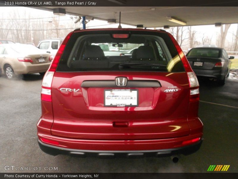 Tango Red Pearl / Gray 2010 Honda CR-V LX AWD