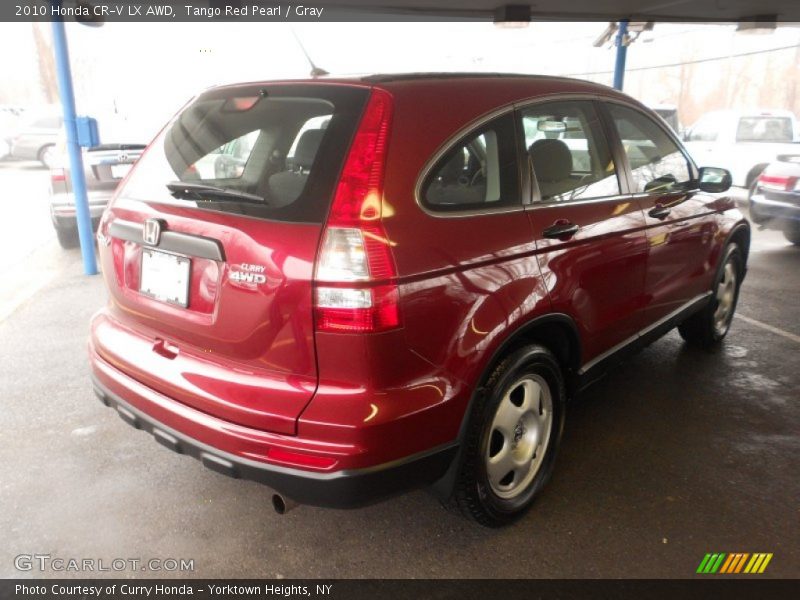 Tango Red Pearl / Gray 2010 Honda CR-V LX AWD