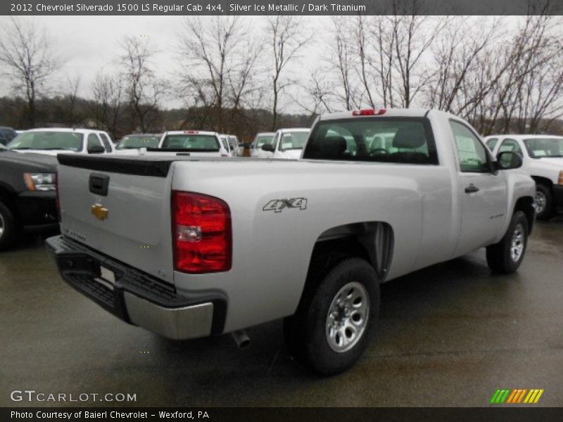 Silver Ice Metallic / Dark Titanium 2012 Chevrolet Silverado 1500 LS Regular Cab 4x4