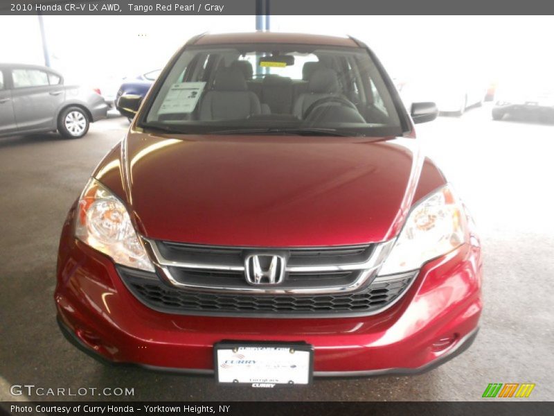 Tango Red Pearl / Gray 2010 Honda CR-V LX AWD