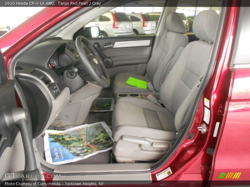 Tango Red Pearl / Gray 2010 Honda CR-V LX AWD