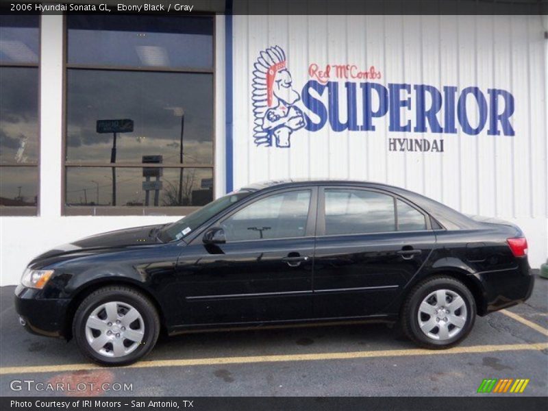 Ebony Black / Gray 2006 Hyundai Sonata GL