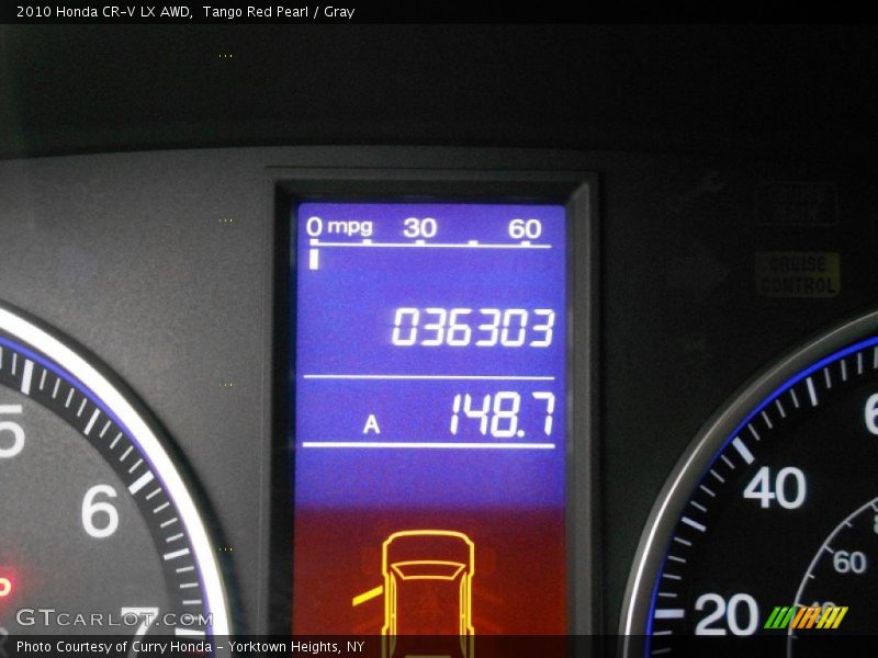 Tango Red Pearl / Gray 2010 Honda CR-V LX AWD