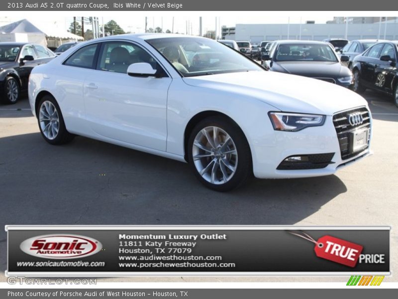Ibis White / Velvet Beige 2013 Audi A5 2.0T quattro Coupe
