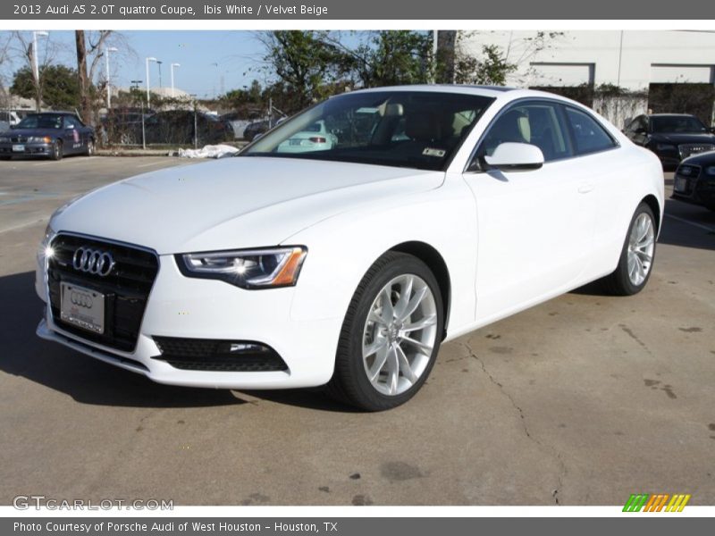 Ibis White / Velvet Beige 2013 Audi A5 2.0T quattro Coupe