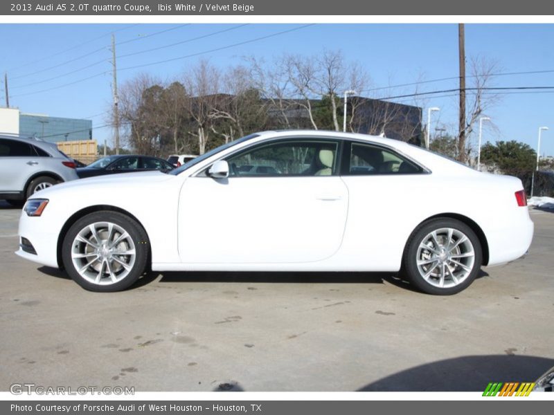 Ibis White / Velvet Beige 2013 Audi A5 2.0T quattro Coupe