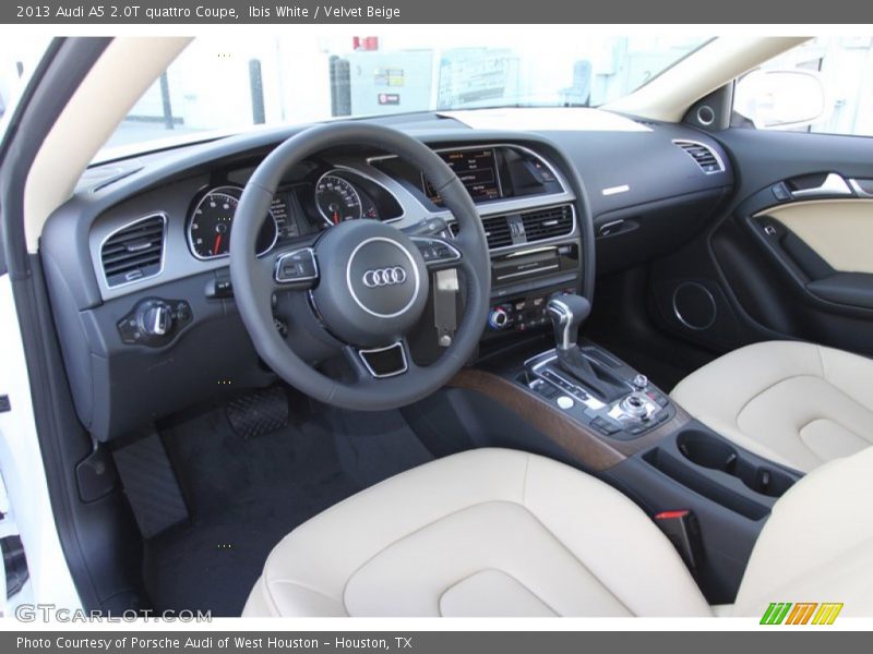 Ibis White / Velvet Beige 2013 Audi A5 2.0T quattro Coupe