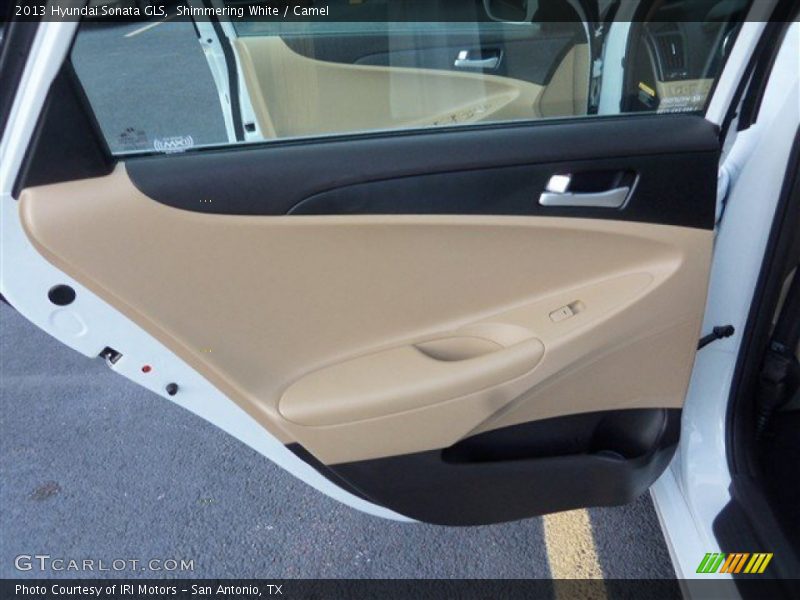 Shimmering White / Camel 2013 Hyundai Sonata GLS