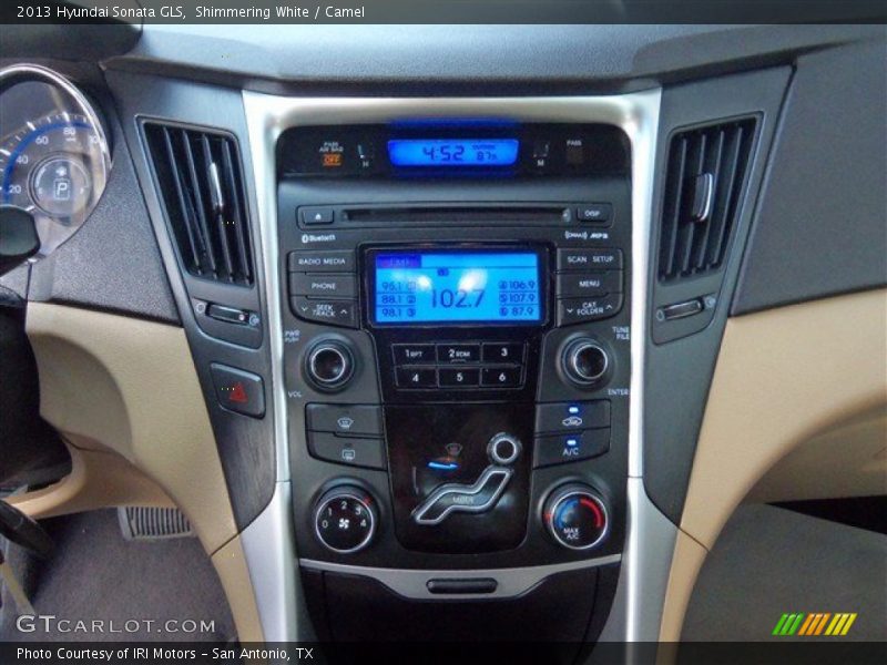 Shimmering White / Camel 2013 Hyundai Sonata GLS