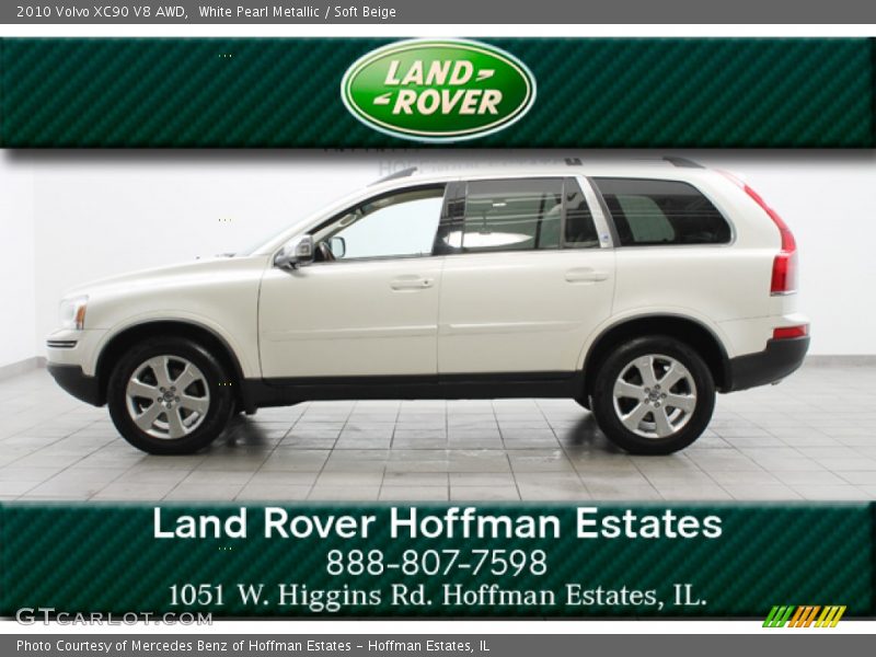 White Pearl Metallic / Soft Beige 2010 Volvo XC90 V8 AWD