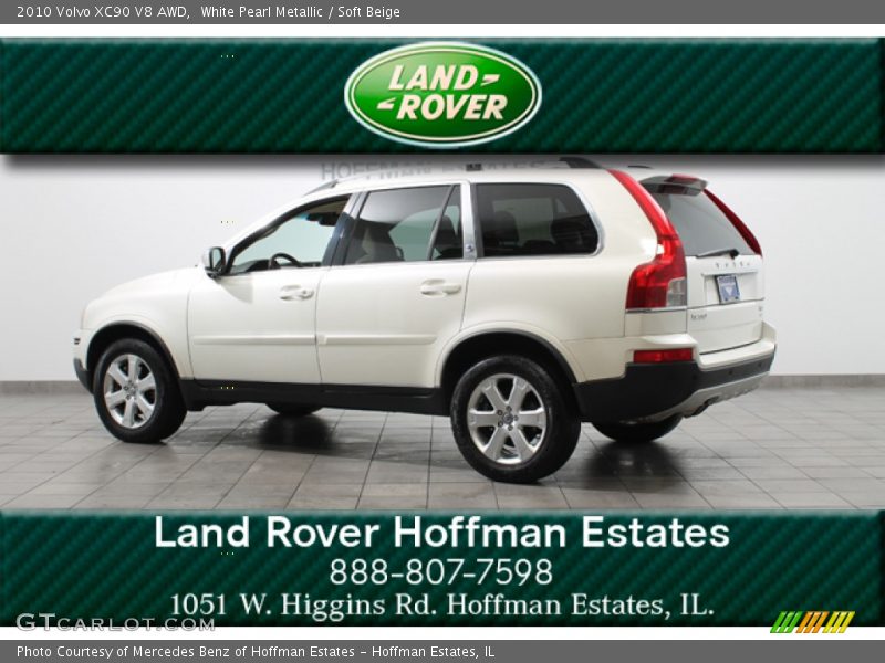White Pearl Metallic / Soft Beige 2010 Volvo XC90 V8 AWD