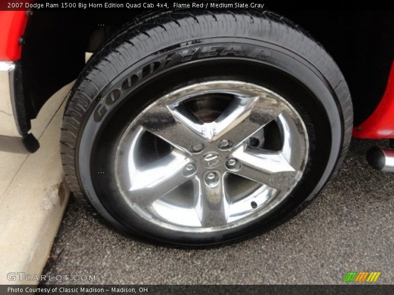 Flame Red / Medium Slate Gray 2007 Dodge Ram 1500 Big Horn Edition Quad Cab 4x4