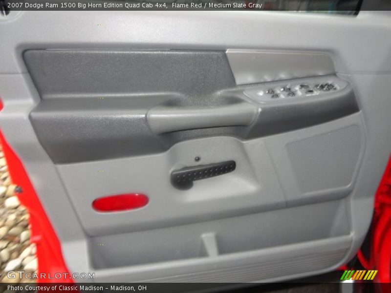 Flame Red / Medium Slate Gray 2007 Dodge Ram 1500 Big Horn Edition Quad Cab 4x4